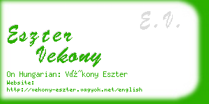 eszter vekony business card